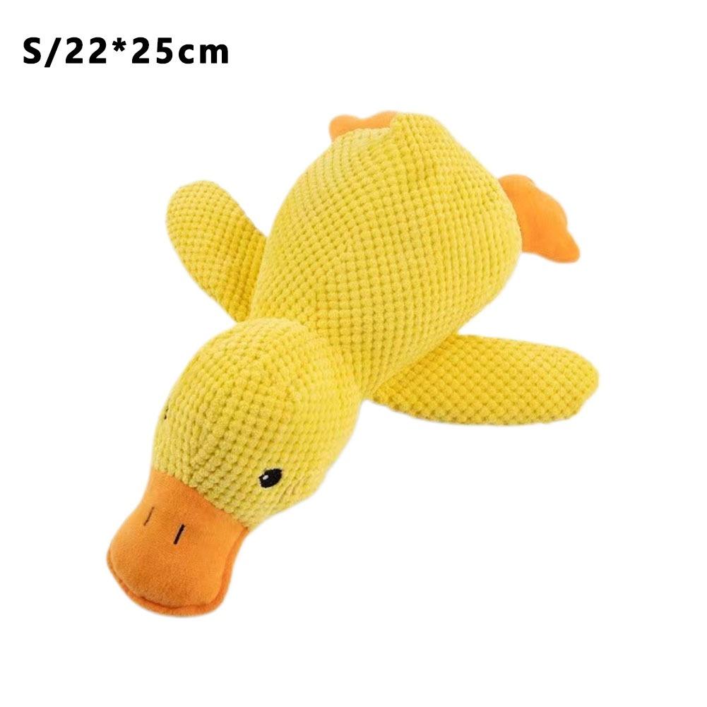 1pcs Plush Duck Dog Toy Large Size Squeaky Chew Toy For Medium Small Dogs Cuddle Buddy Bedtime Comfort Pet Stress Relief Gift