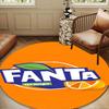 Fanta Orange Refreshment Round mat Home Decor, Chair rug For livingroom,Bedroom, doormat home decor Birthday Gift Christmas Gifts