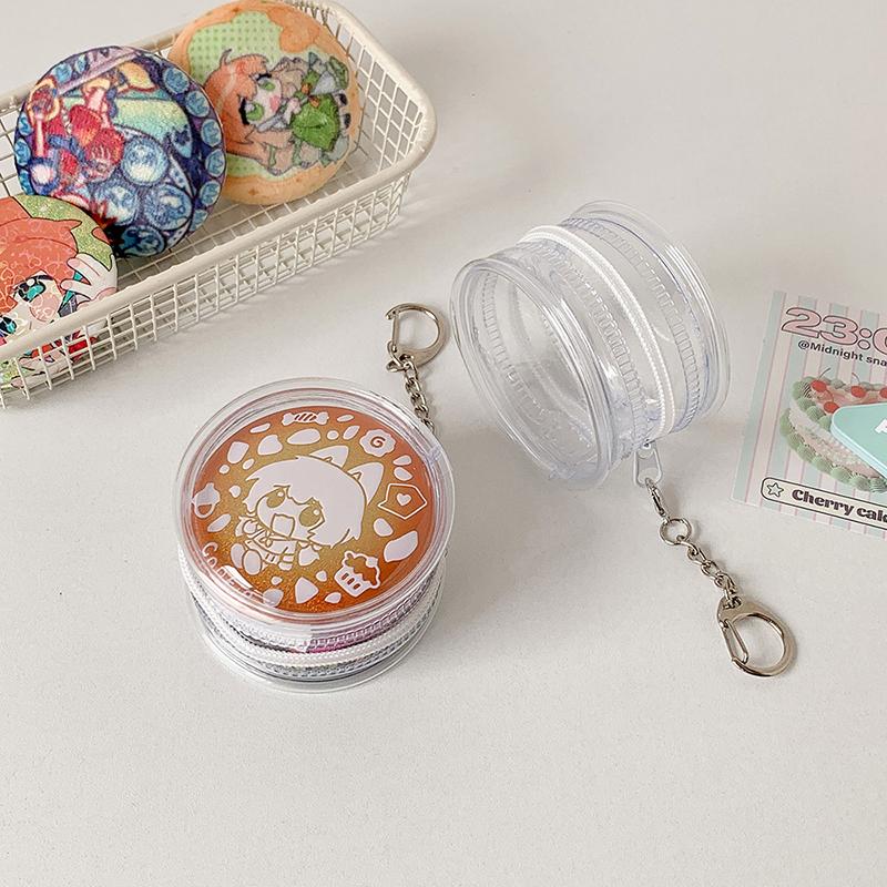 Transparent Badge Clip Bag 58cm 75cm With Keychain Waterproof For Office Student Conference Tag Card