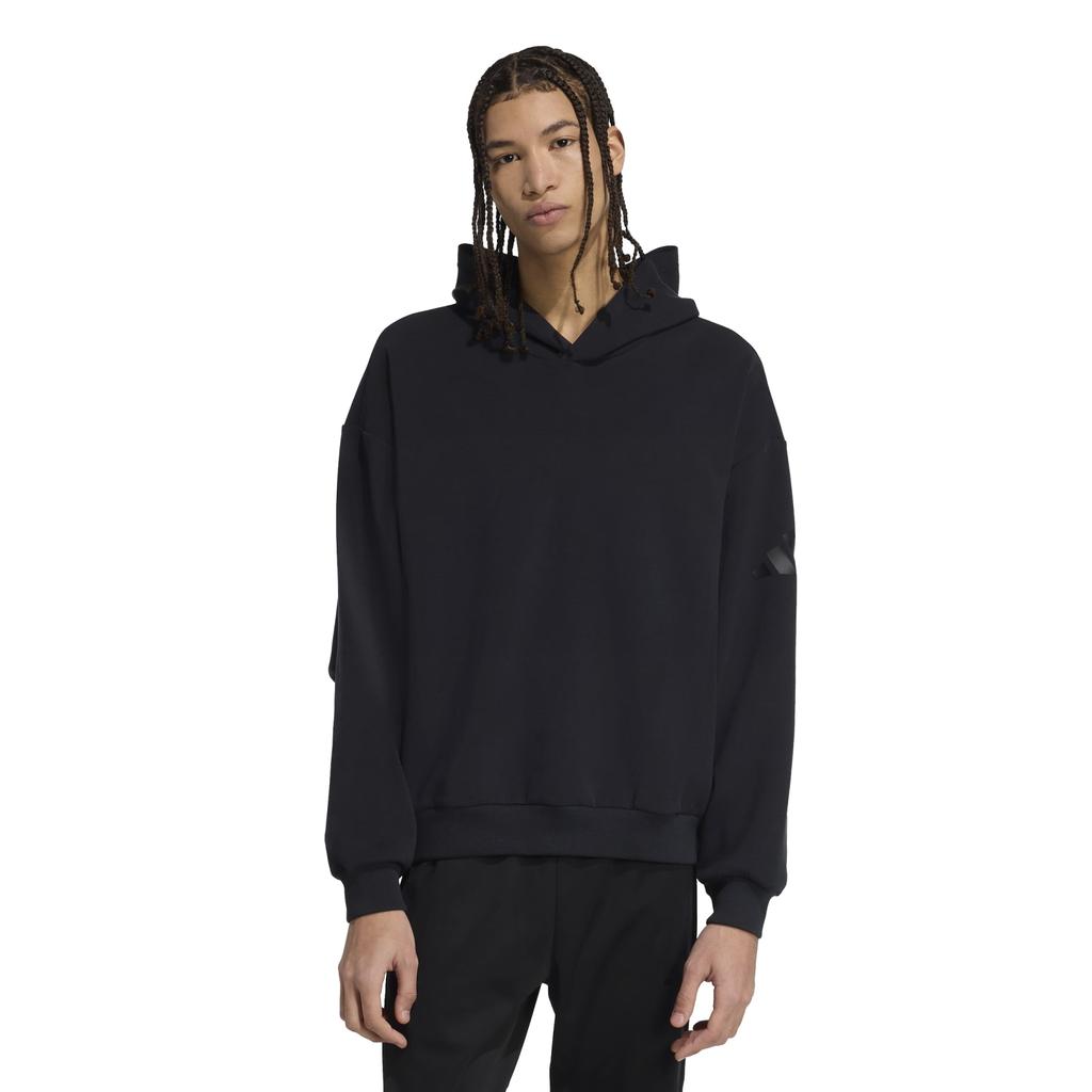 Men's adidas SOFT LUXE hoodie black KB8085 size XXS