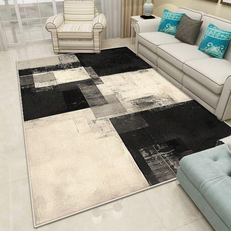 

Nordic Geometric Carpet Customizable For Live Room Luxury Home Decoration Bedroom Rugs Washable Antiskid Floor Mats Bedside 60x90cm door mat