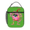 1 Piece Zipper Closure Retro Silly Blob  Storage Bag Pocket Mr Blobby School Lunch Food Box Reusable For Lunch Food Bag