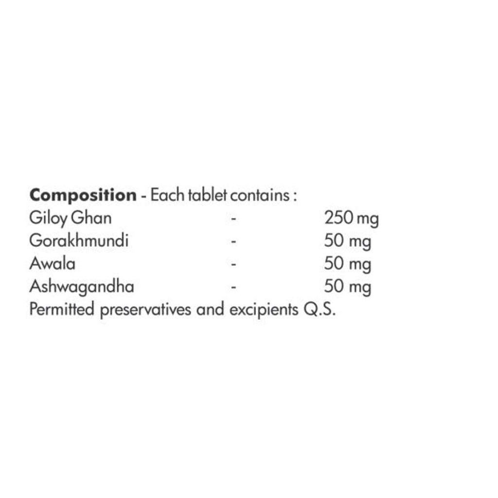 Baidyanath Guduchyadi Ghan Bati 60 Tablets Pack Of 2 Boost Immunity Naturally & Increase Vitality