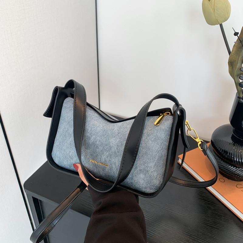 Chic Street Style Shoulder Bag Women's Trendy Retro Underarm Bag 2024 Spring New