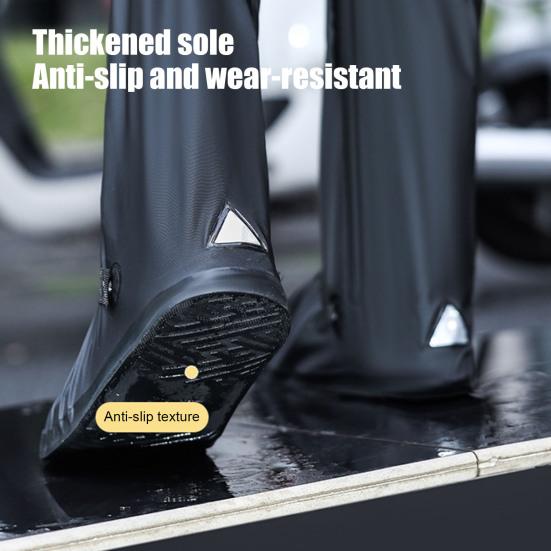 Elastic Band Shoe Covers Reusable Non Slip Waterproof Shoe Covers Over The Knee Rain Shoe Covers for Men Women Sneakers