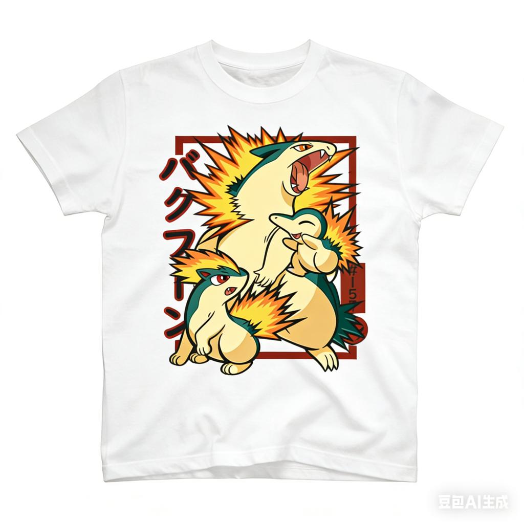 Pokémon Cyndaquil Evoluce Potiskované Tričko z Čisté Bavlny Pánské a Dámské JaroLéto Nová Kolekce Módní Tričko s Krátkým Rukávem