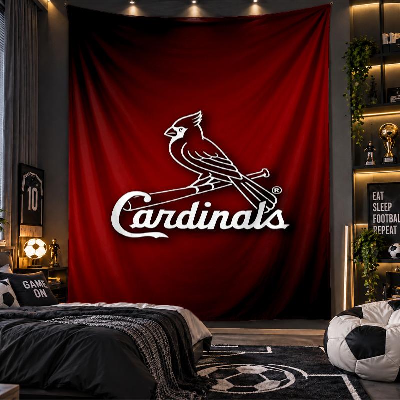 Wall Hanging Tapestry St. Louis Cardinals Print Cloth for Living Room Bedroom Home Decor