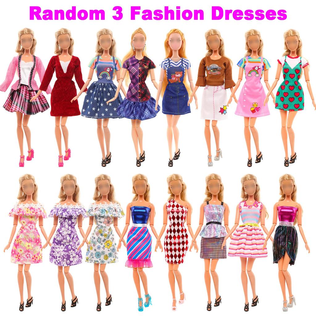 Barwawa 30cm Puppenkleidung 1/6 Puppenkleid Set