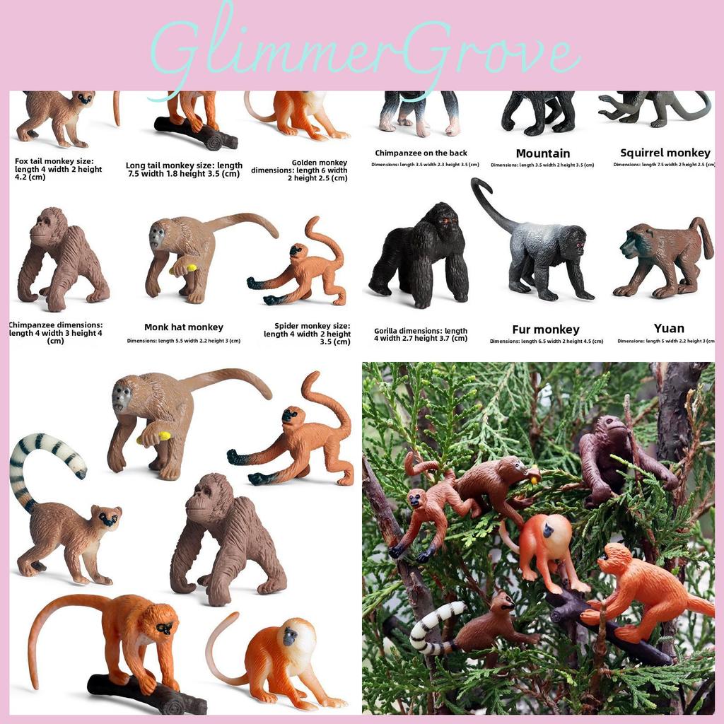 Realistic Pvc Animal Model Toy Collection With Gorilla And Monkey Figures For Kids And Enthusiasts