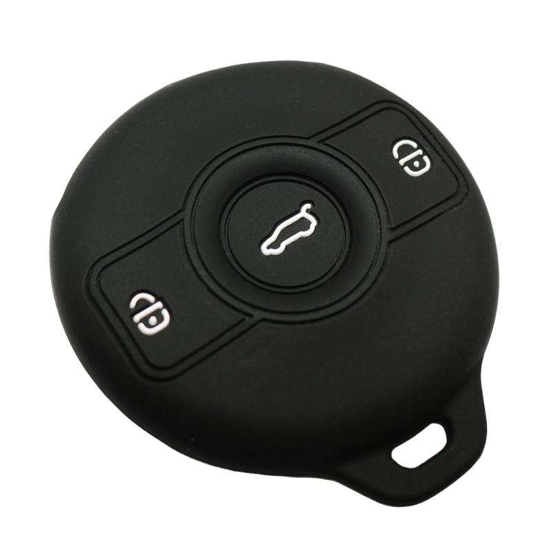 Car Key Cover Silicone Protector Anti Drop Design Ergonomic Shape Quick Installation Multiple Color Option Weatherproof