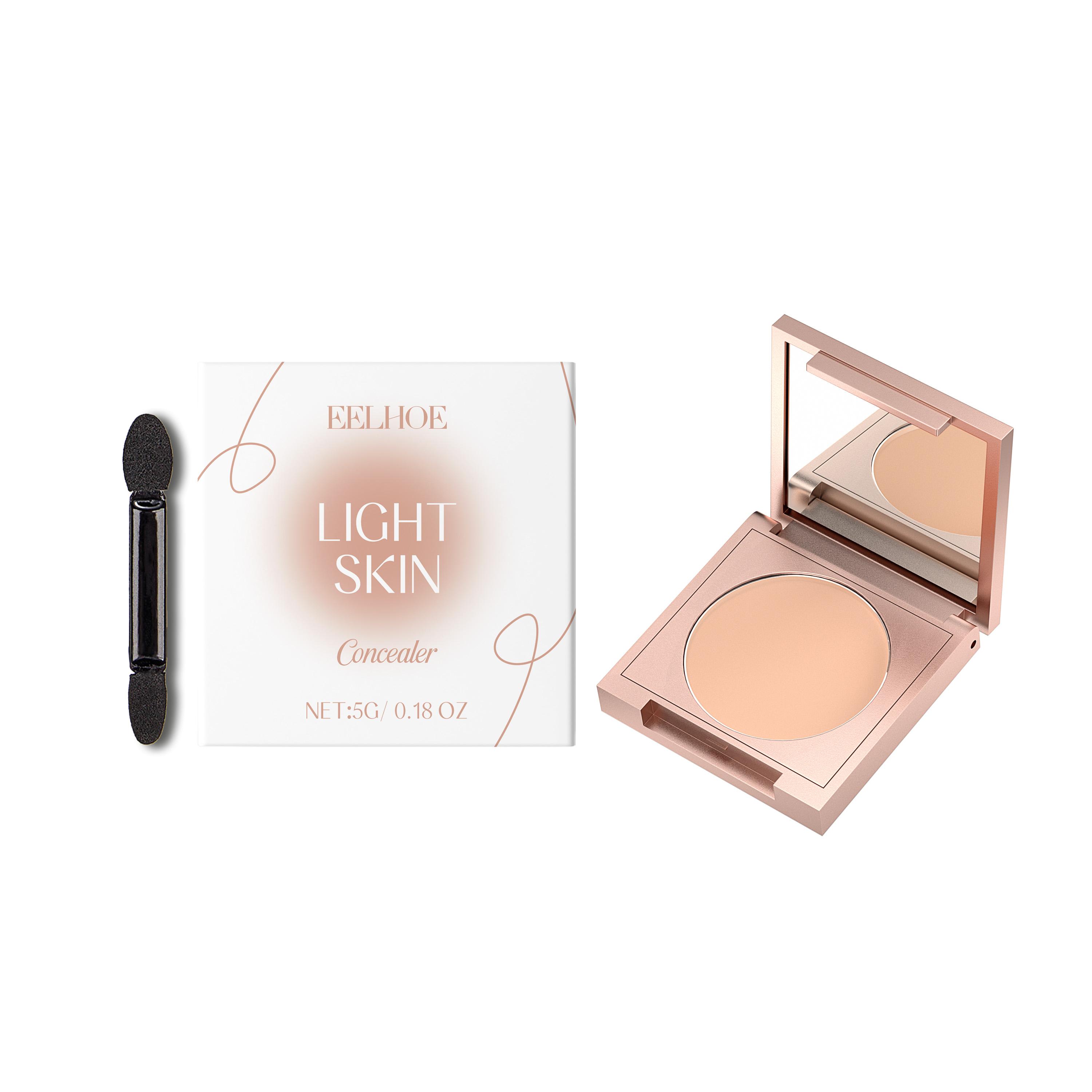 EELHOE concealer Full Concealer Waterproof Base Brighten Whitening Cover Dark Circles Matte Foundation Cosmetic Long-lasting