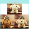 Plush Dog Keychain With Cute Bowtie Felt Toy For Backpack Decoration