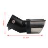 Tail Throat Tailpipe Stainless Steel Car Oval Rear Exhaust Dual Outlet Exhaust Tailpipe Tip Car Modification Parts