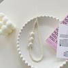 Pearl Love Mobile Phone Chain Beaded Mobile Phone Lanyard Short Strap