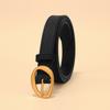 Women's Genuine Leather Pin Buckle Belt Decoration Fashionable with Jeans Belt High-end Trouser Belt
