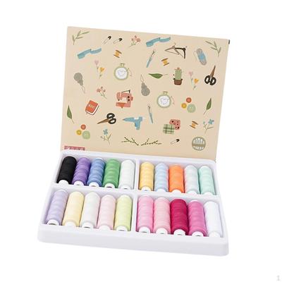 Hilo de Coser de 20 Colores Hilos para Costura a Mano Manualidades DIY Rollo de Hilo Surtido para
