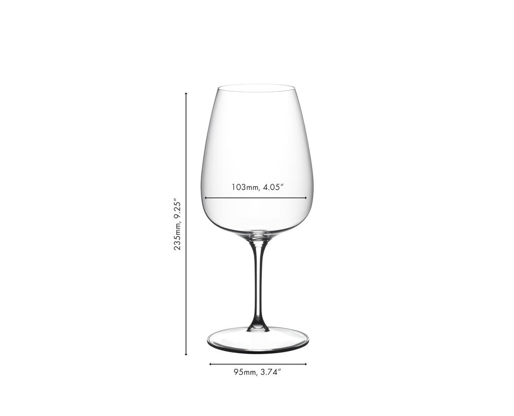 Authentic RIEDEL Grape Wine Glasses, Pair Set, 830ml Each, for Cabernet, Merlot, and Cocktails, 6424/0