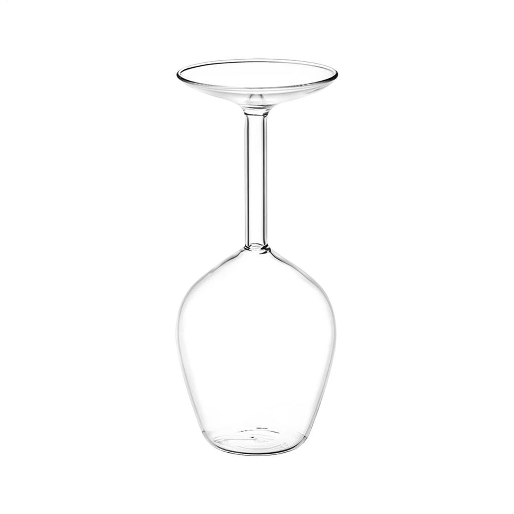 New Upside Down Wine Glass 400ml Long Stem Red Wine Cup With Fun Inverted Design Unique Christmas Gift For Cocktail Beer Drinks