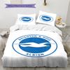 Brighton Pattern Bedding,Quilt Set Quilt Cover Pillowcase Home Birthday Gift (1 * Duvet Cover + 2 * Pillowcase, Without Core)