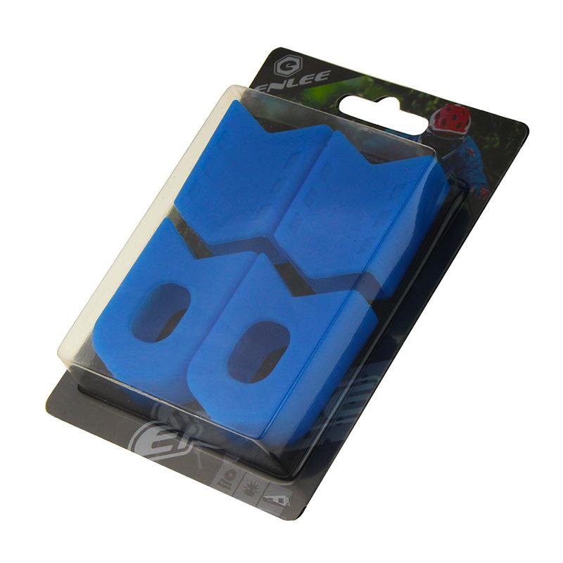 

Защитный чехол для шатуна велосипеда ENLEE, Универсальный защитный чехол для шатуна зубчатого диска горного велосипеда, силиконовый синий