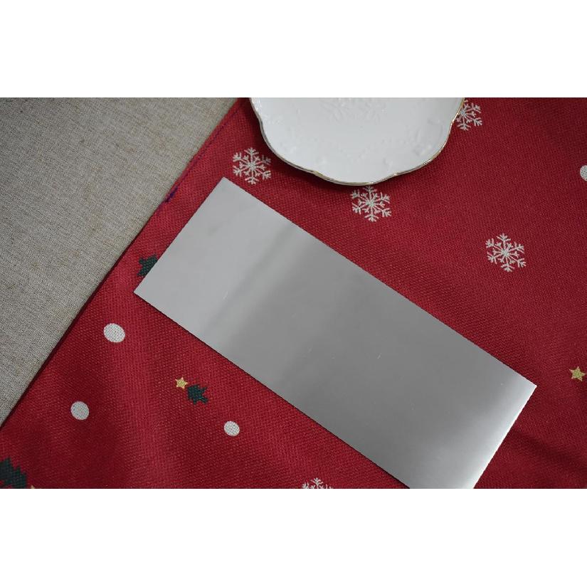 Cake Scraper Smoother 10 inch, Stainless Steel Metal Icing Smoother for Tall Cake Decorating