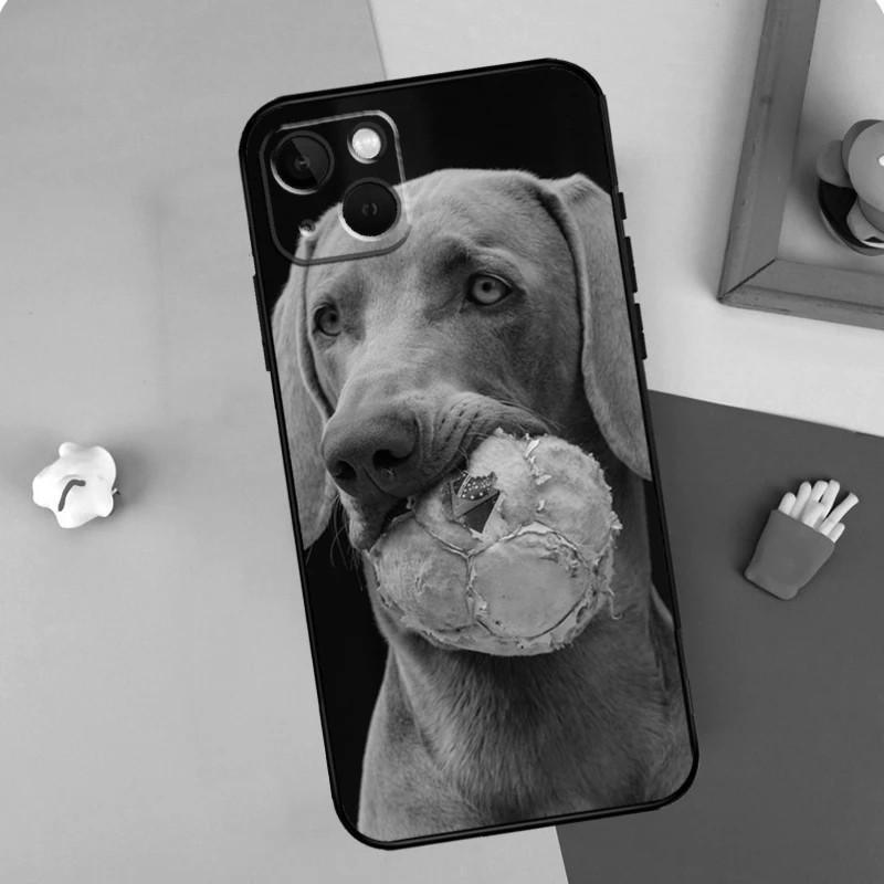 Apple Iphone15 Mobile Phone Case, Weimar Dog Mobile Phone Case, Painted Anti-Drop, Huawei Anti-Drop Mobile Phone Case.