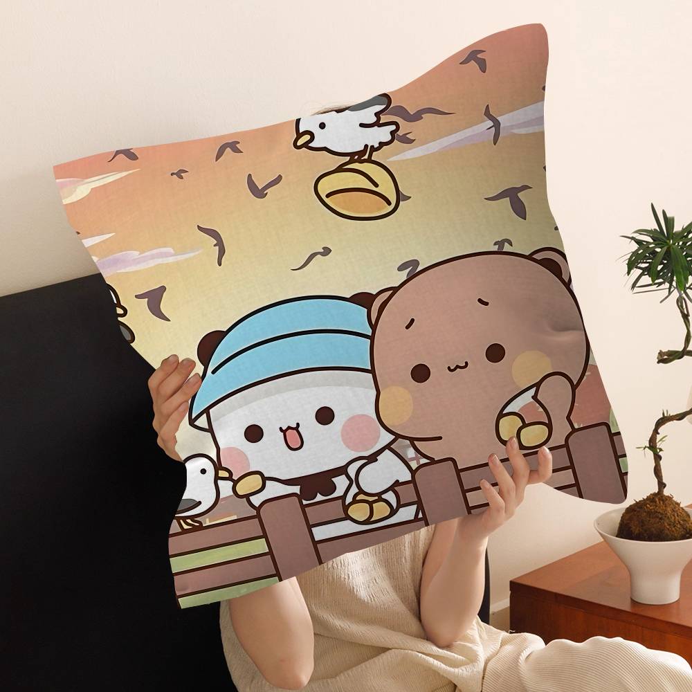 Anime Cute Dudu Bubu Pillow Cushion Cover Pillowcase Living Room Sofa Home Decor