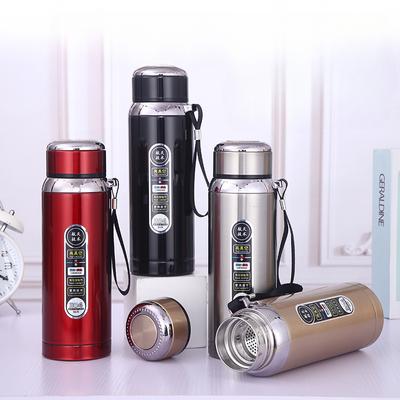 Vaso térmico de acero inoxidable 304 de gran capacidad con correa para el hombro, ideal para deportes al aire libre.