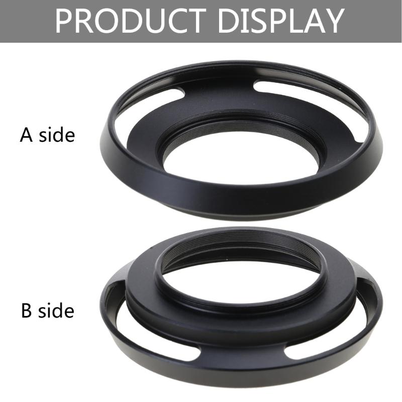 39mm Lens Hood Detachable Lens Hood for Camera Camcorders Photography