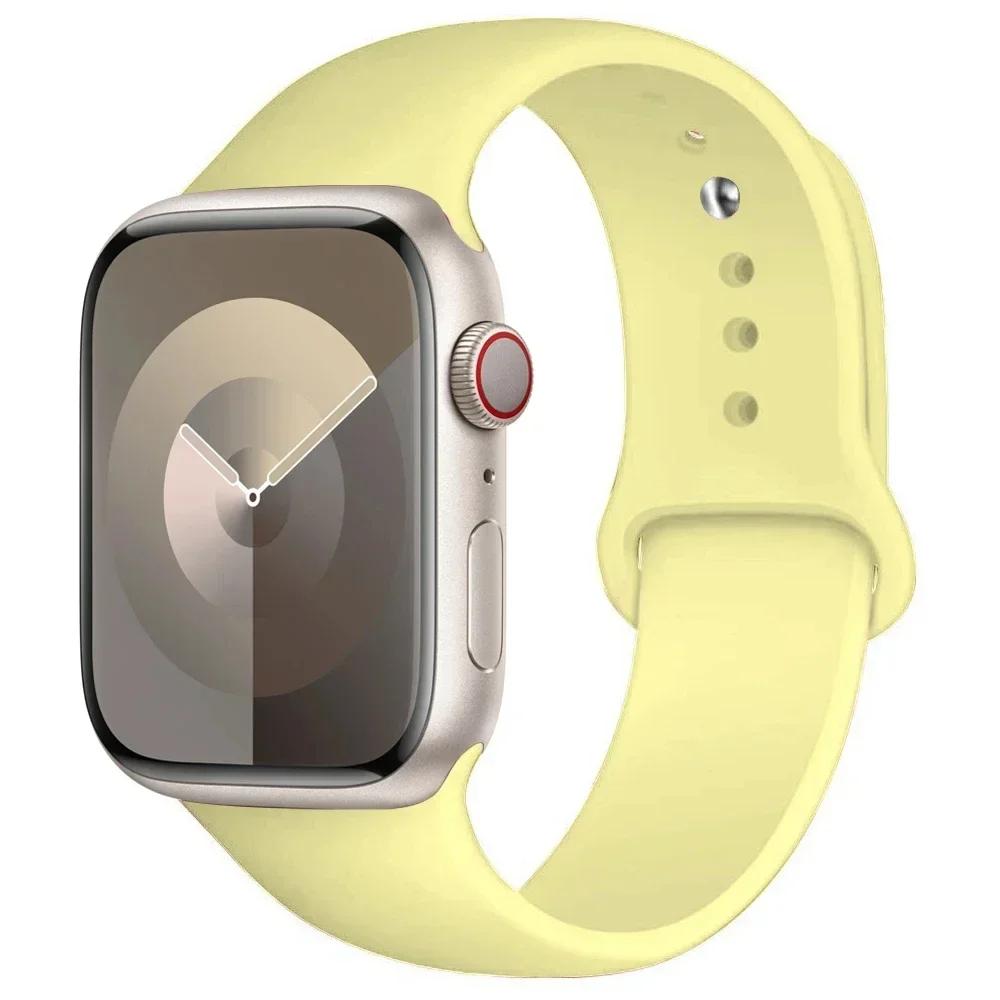 Silicone Strap For Apple Watch Band 44mm 40mm 45mm 41mm 49mm 42mm 45 44 mm bracelet iwatch series 7 se 3 5 6 8 9 Ultra 2 bands