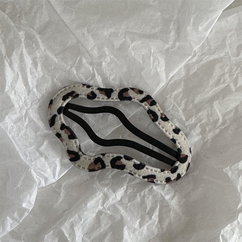 Polka Dot Leopard Print Leather Star Hair Clip - Cloud Cutout BB Clip for Side Bangs