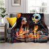 1pc The Nightmare Before Christmas Printing Blanket - Soft, All-Season Throw for Living Room, Bedroom, Personalized Gift with Adorable Cartoon Design