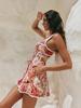2026 Sexy V-Neck Lace Camisole Linen Slim-Fit Dress