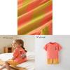 Girls Summer Cotton Cartoon Twopiece Outfit For Casual Play And Daily Wear