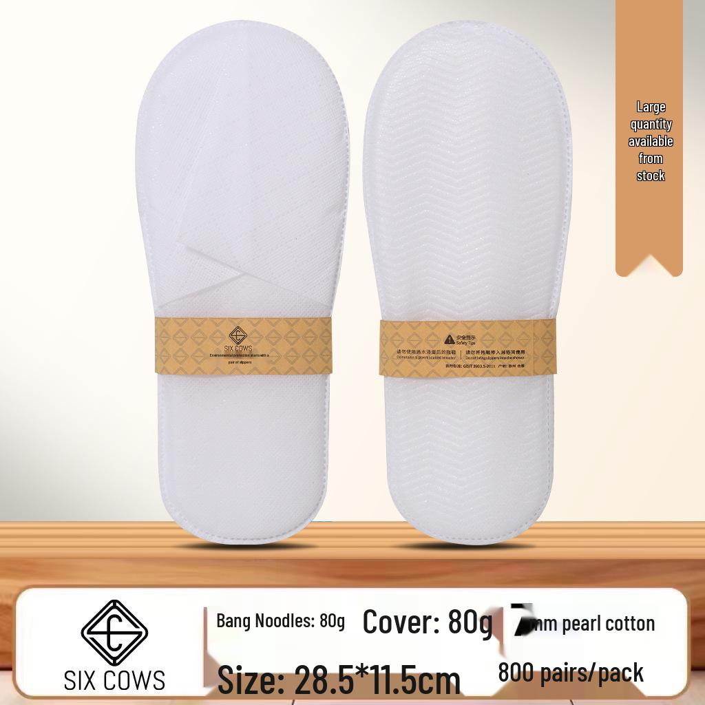 Non-Woven Thickened Disposable Slippers for Hotels, Homestays, Travel, and Hospitality