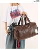 Men's Lightweight Water-Repellent PU Travel Bag for Gym, Yoga, and Sports