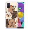 Funny Capybara Cartoon Animal Phone Case for Samsung Galaxy A52 A51 A50S A12 A22 A32 A72 A10S A30S A31 A71 Note 20 Ultra 10 Plus