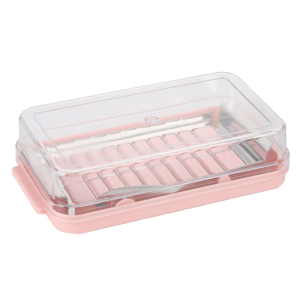 2 in 1 Design Butter Storage Container Transparent Cover Cheese Storage Box For Margarine
