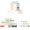 Monolike Record Sticker Pack Variety for Fancy Stickers Today's (102 Stickers) - Pack, Diaries, Scrapbooks, Waterproof,