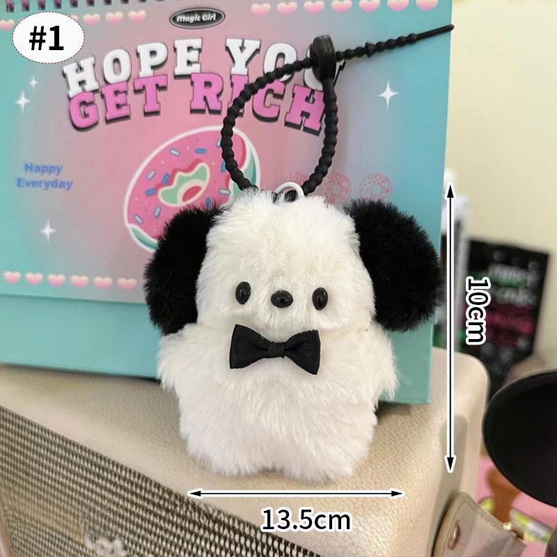 

Kawaii Dog Plush Keychain Cute Animation Puppy Stuffed Keyring Bag Charms Keychains Accessories Backpack Pendant Couple Present