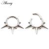 Alisouy 1PC G23 Titan Stahl Kegel Ball Spike Klapp Clicker Nase Septum Ringe Ohr Hoop Knorpel Ohrring Körper piercing Schmuck