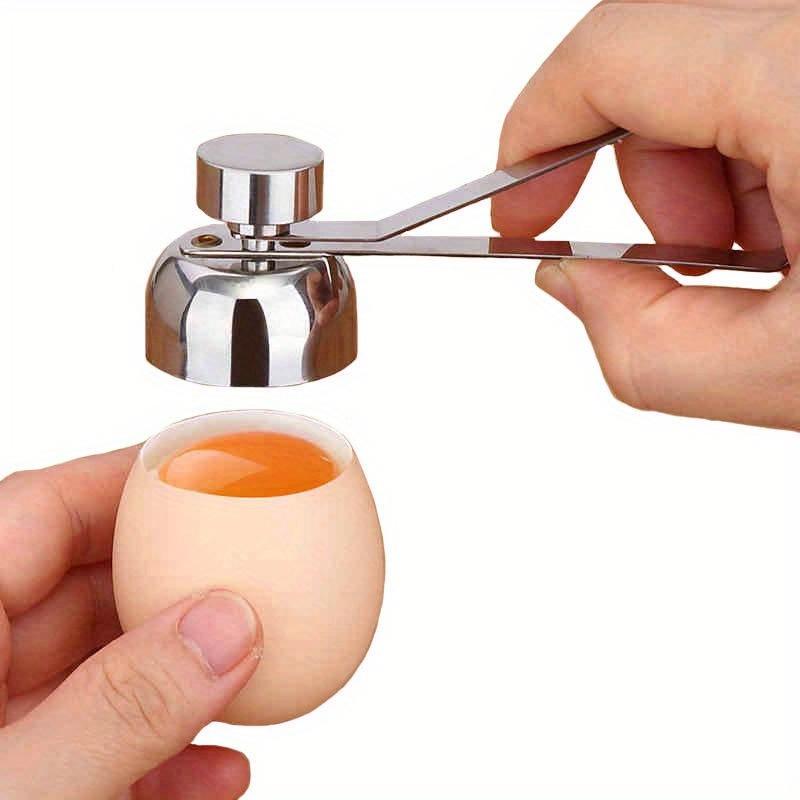 Stainless Steel Egg Cutter Set Egg Cracker Egg Opener Egg Holder Spoon Breakfast Kitchen Tool