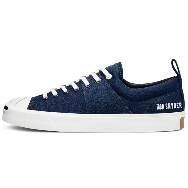

Todd Snyder x Converse Jack Purcell Collaboration Smile Comfortable Casual Low-Top Board Shoes Unisex Dark Night Blue 38.5