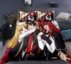 Ensembles de literie High School Dxd Couette Couvre-lit Dessin animé Housse de couette Taie d'oreiller Tailles enfant adulte Textiles de maison