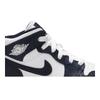 Air Jordan 1 Mid PreSchool 'Obsidian' (Unisex) White / Metallic Gold / Obsidian Kids' Basketball Shoes 640734 174