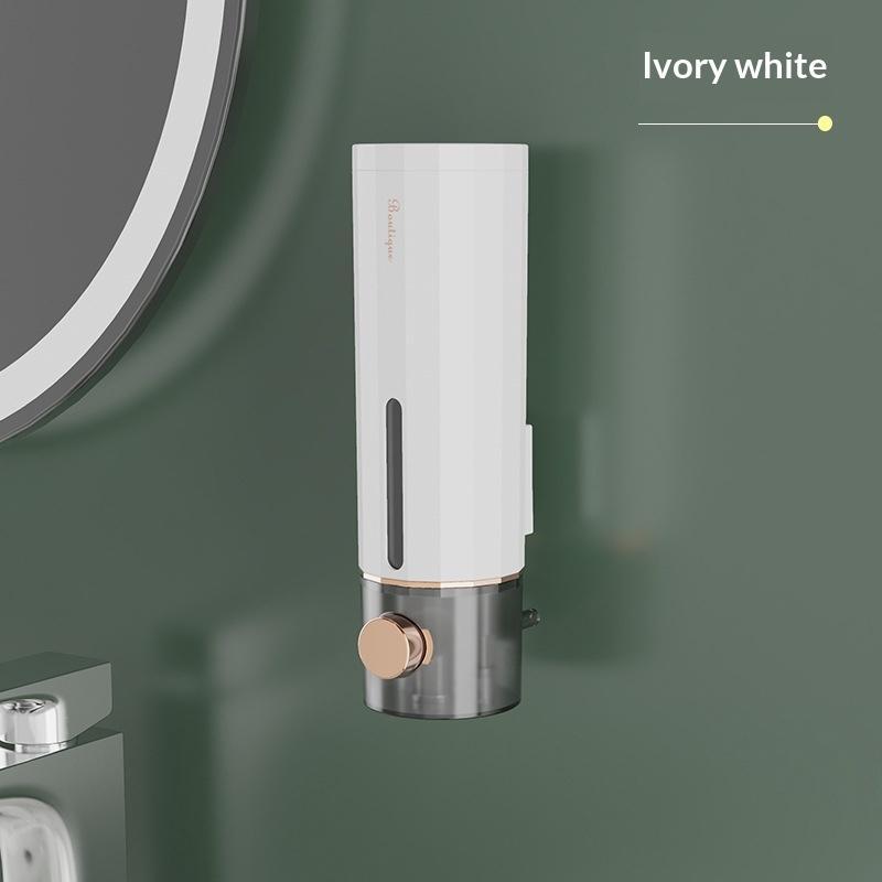 Wall Mounted Soap Dispenser No Drilling Clear Window Suitable for Shampoo Body Wash for Bathroom Shower Room