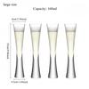 Hourglass Shape Glass Cup Tall Elegant Champagne Flute For Juice Beer Cocktail Home Bar Party Wedding