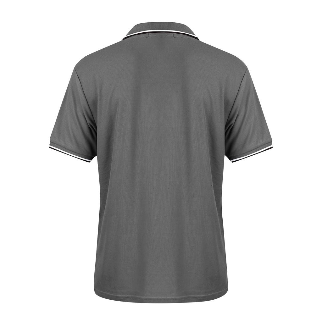 Men's Golf Shirt Casual Sports V Neck Ribbed Collar Short Sleeve Fashion Casual Color Plain Spring & Summer Regular Fit