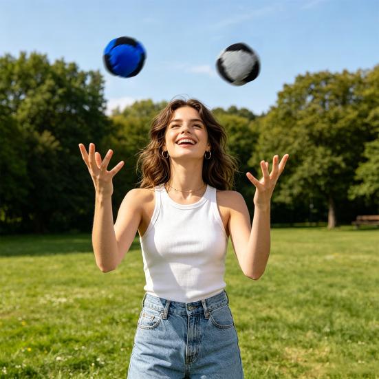 World Footbag Handwoven Juggling Balls for Kids Adults Soft Stress Relief Toy for Outdoor