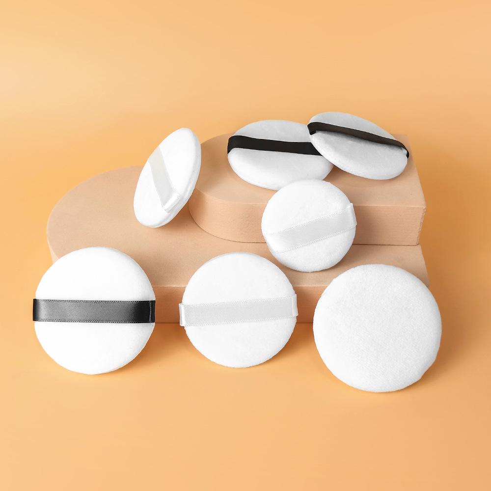 Crystal Fluff Super Soft Double-Sided Loose Powder Puff - Non-Absorbent Compact